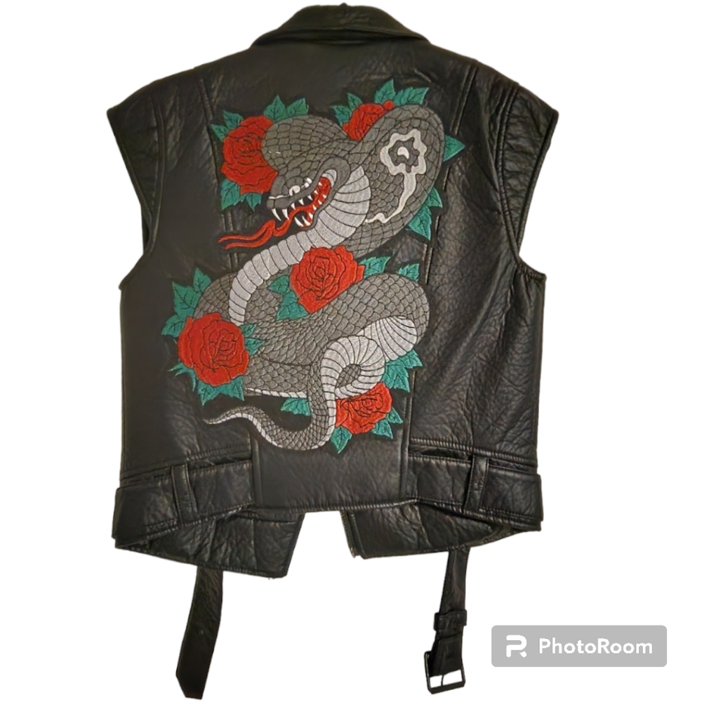 NWT vegan leather one of a kind vest